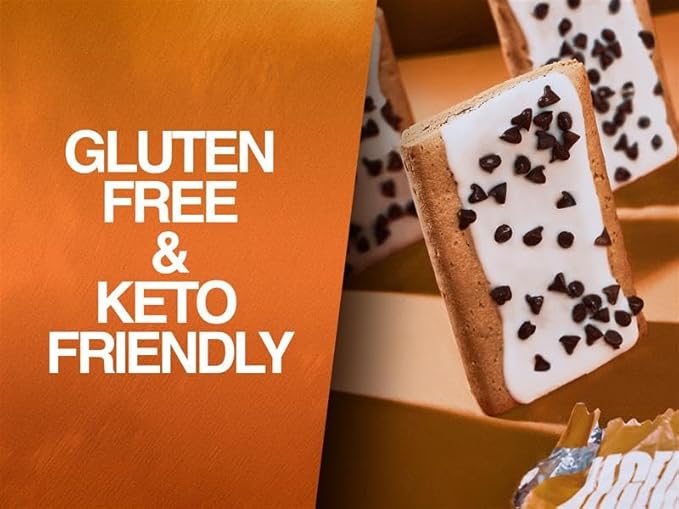 Legendary Foods 22g Campfire S'mores Protein Pastry 8x - Low Carb Meal Replacement Bar - Low Glycemic, Gluten Free Protien Snacks - Healthy Keto Snack Zero Sugar Energy Bars - Diabetic Friendly