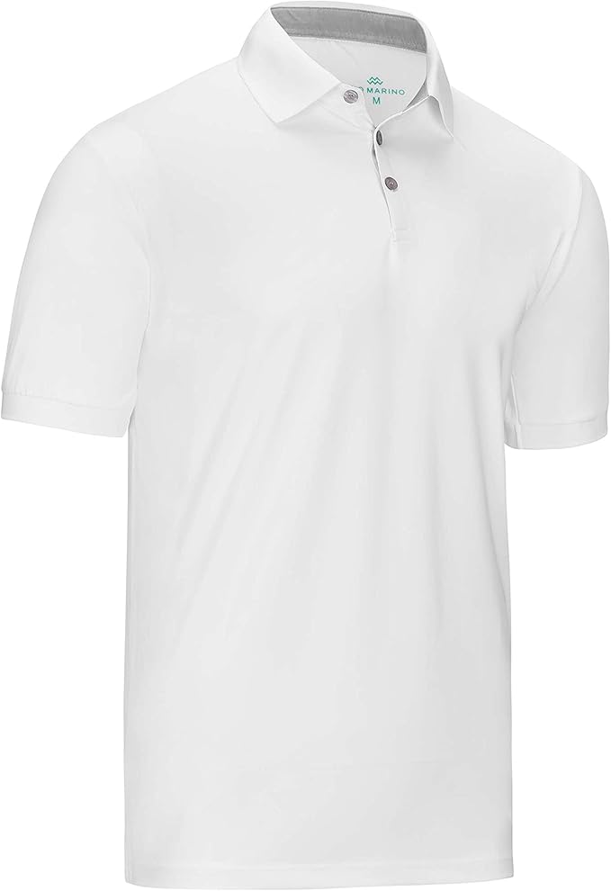 Mio Marino Golf Polo Shirts for Men - Dry Fit - Ultra-Thin Breathable Fabric