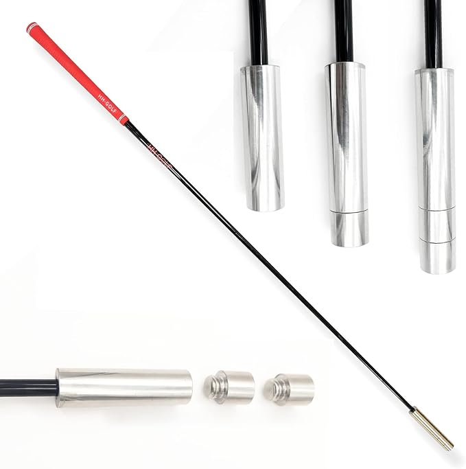 HH-GOLF Golf Swing Speed Trainer Golf Training Aid and Correction for Strength Golf Warm-up Stick Tempo Flexibility Training Club, with 3 Different Weights