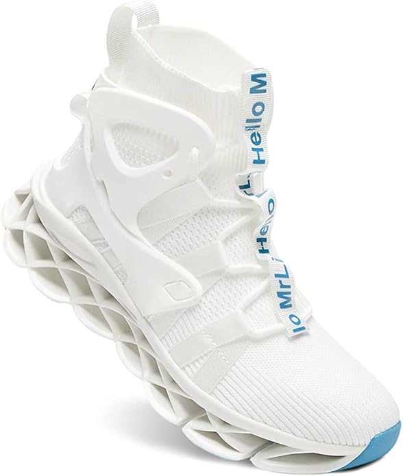Hello MrLin Men's Running Shoes Non Slip Athletic Tennis Walking Blade Type Sneakers Hip Hop