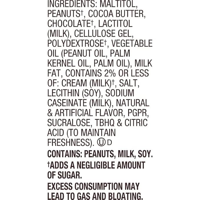 Zero Sugar Peanut Butter Cups - Miniatures Peanut Bite-Size Treat Candies Encased in a Crunchy Milk Rich Chocolate Shell for a Melt in Your Mouth Snacking, 2lb Bulk Candy Individually Wrapped Bag