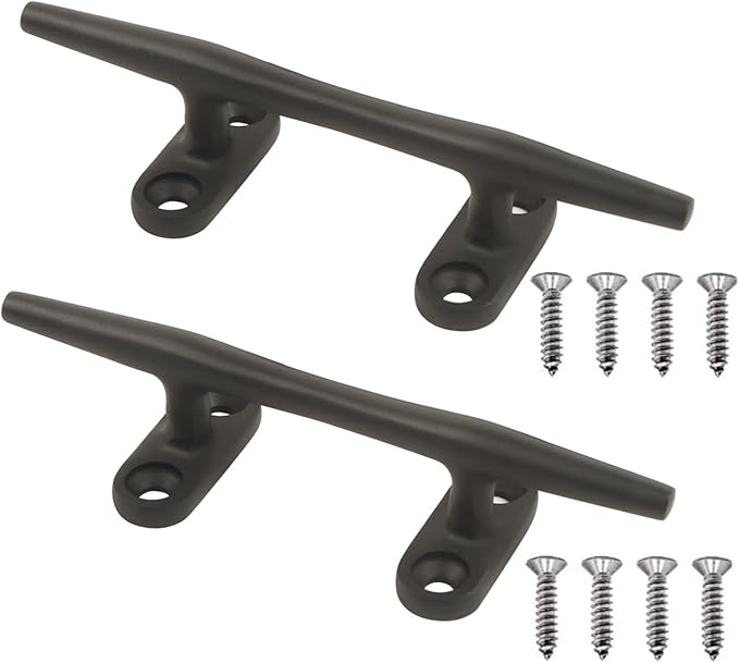 Boat Cleats 4 inch/5 inch/6 inch/8 inch Marine Dock Cleats Stainless Steel Boat Rope Cleat with Fasteners for Marine, Deck, Nautical Décor