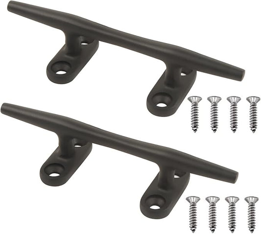 Boat Cleats 4 inch/5 inch/6 inch/8 inch Marine Dock Cleats Stainless Steel Boat Rope Cleat with Fasteners for Marine, Deck, Nautical Décor