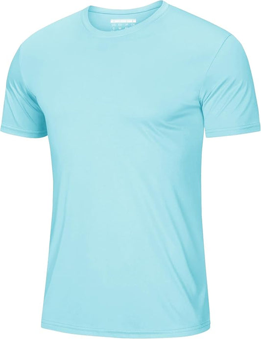 MAGCOMSEN Men's Short Sleeve UPF 50+ T-Shirt Quick Dry Rash Guard Athletic Running Swim Top Tee Performance Water Shirts