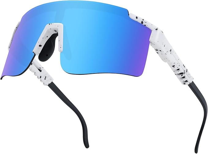 MALIDAK Sports Sunglasses for Mens Women Youth Baseball Sunglasses UV400 Protection Men Cycling Glasses