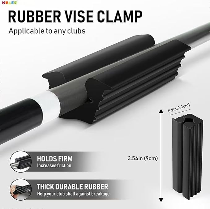 Golf Grips Kit with Golf Grip Tapes Remover Tool, 13 Golf Grip Tape,Golf Grip Solvent, Rubber Vise Clamp and Hook Knife for Regripping Golf Club Grips, Golf Club Regripping Kit