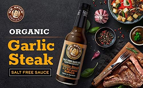 Mr. Spice Salt Free Award-Winning Taste Original 3 Pack | Garlic Steak | Honey BBQ | Tangy Bang | Low Sodium | Organic | No Salt BBQ Sauce | Gluten Free | Low Calorie Sauce | 13.5 Ounce (Pack of 3)