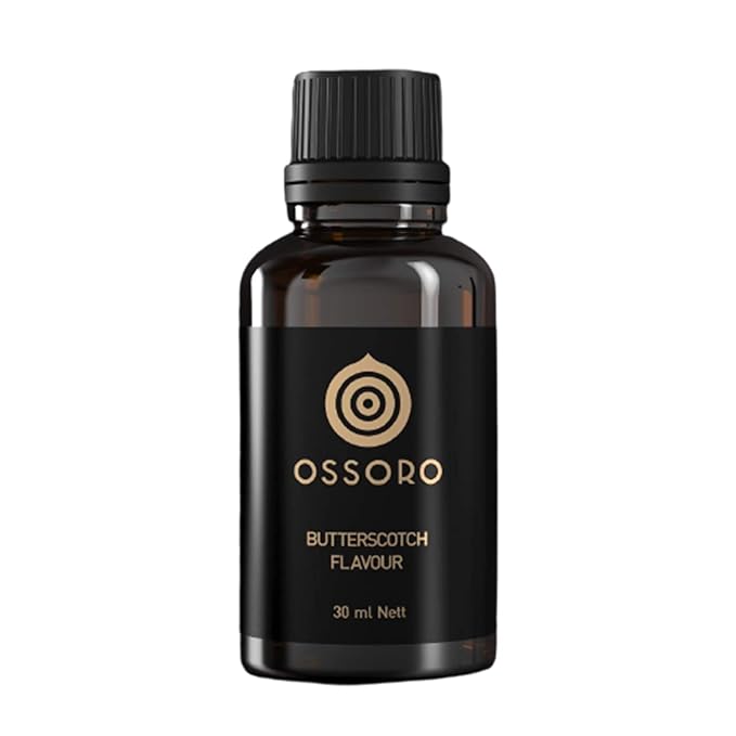 Ossoro Butterscotch Flavour with 100 % Vegetarian with Natural Extracts (1 oz) | Used to Make Cakes, Snacks, Ice creams, Candies, Baking & More