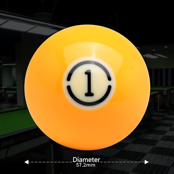 Pool Cue Ball 2-1/4" Regulation Size 16 Pool Balls Billiard Set