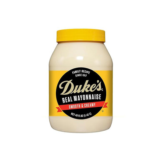 Duke’s Real Mayonnaise Jar – Original Smooth & Creamy Taste, 48 Ounce (Pack of 1)