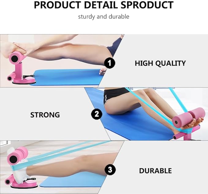 Portable Device Compact Sit up Exercise Equipment Dual Pole Abdominal Fitness Equipment