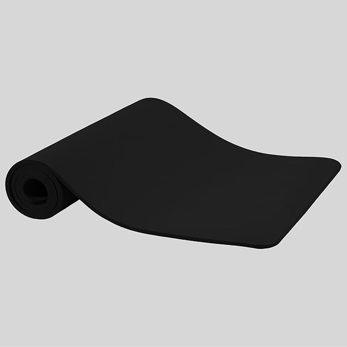 Yoga Mat, 1/2-Inch Extra Thick High Density Exercise Mat, Anti-Tear Exercise Yoga Mat with Carrying Strap, Suitable for Various Yoga Exercises