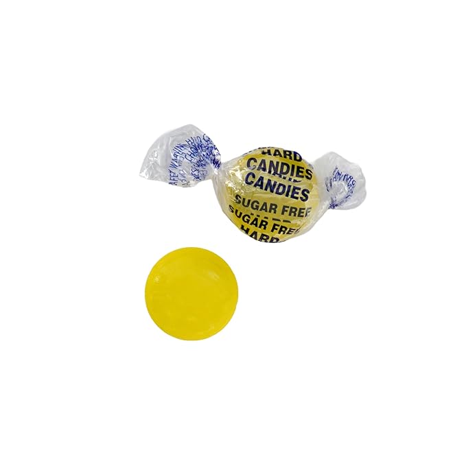 Arcor Sugar Free Lemon Drops, 1 Pound Bulk Bag (Approx. 70 Pieces), Individually Wrapped Hard Candy, The Hampton Popcorn & Candy Company