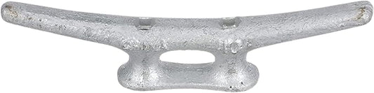 MarineNow Hot-Dipped Galvanized Iron Dock Cleat – Choose Size: 4", 6", 8", 10", 12", 14" – Heavy-Duty Boat Cleats for Dock Lines – Available in Single or Bulk Multi-Packs