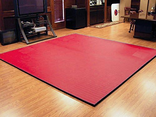 Dollamur 10'x10'x1.25" Martial Arts Mat, Red, Tatami, FLEXI-Connect®