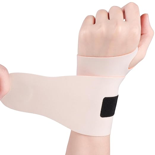 Wrist Brace Support for Carpal Tunnel Pain Relief, Ultra Thin Elastic for Tear, Ulnar Wrist wraps Repetitive Wrist Use Injury, Fit Left or Right Hand, Small and Medium Hands Sizes