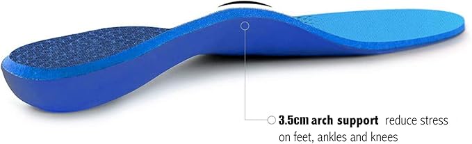 Plantar Fasciitis Feet Insoles Arch Supports Orthotics Inserts Relieve Flat Feet, High Arch (Mens 13-13 1/2)