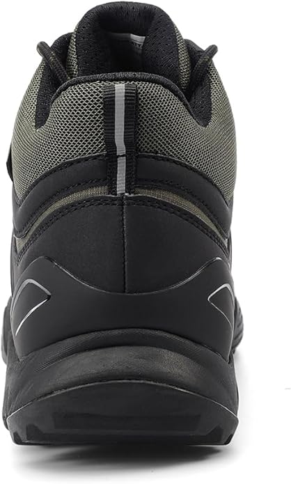 Men's Mid Waterproof Hiking Boots Lightweight Approach Trekking Comfortable Backpacking Non Slip Work Shoes Outdoor Camping Travel Cross Trainer Sneakers