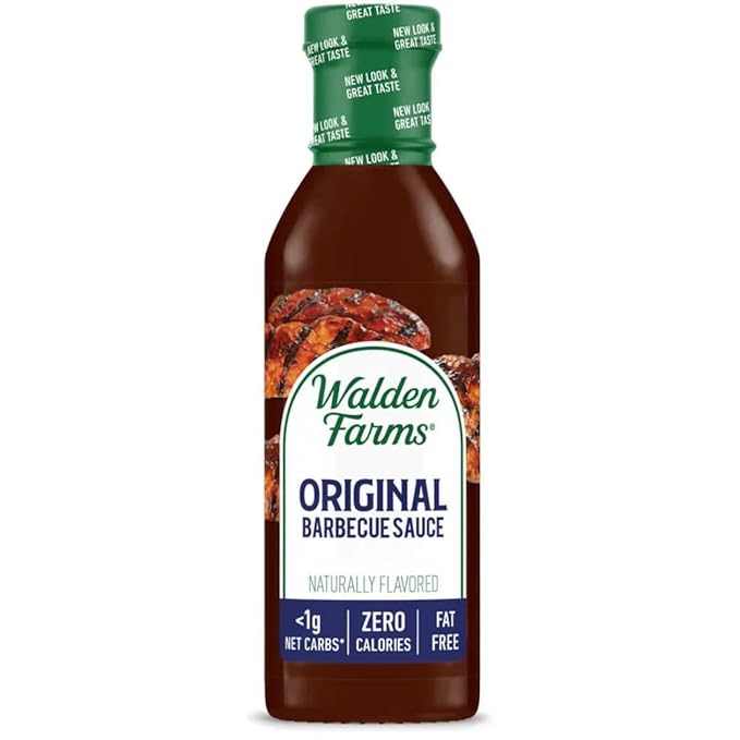 Walden Farms Original Barbecue Sauce – Zero Calorie, Low Carb, Keto-Friendly, Vegan, Sugar-Free – 12 oz Bottle
