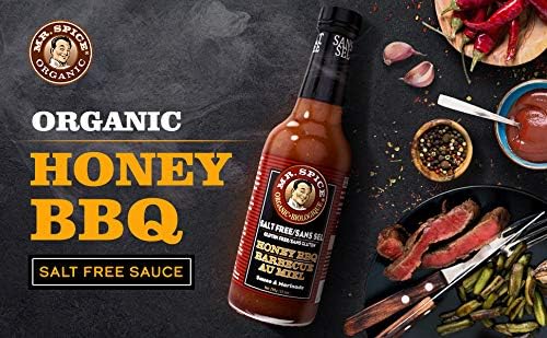 Mr. Spice Salt Free Award-Winning Taste Original 3 Pack | Garlic Steak | Honey BBQ | Tangy Bang | Low Sodium | Organic | No Salt BBQ Sauce | Gluten Free | Low Calorie Sauce | 13.5 Ounce (Pack of 3)