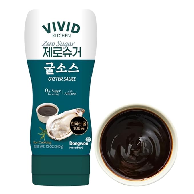 VIVID KITCHEN Oyster Sauce| Zero Sugar & Low-Calorie Sauces | No Preservatives | Versatile, Easy-to-Squeeze (2 Pack) (Oyster Flavor) for Cooking, Stir-Fries, Marinades, and Dipping Sauces