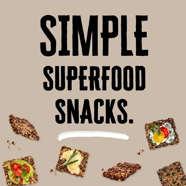 Flackers Organic Sea Salt Flaxseed Crackers, 5 Ounce 1-Pack, Gluten Free, Non GMO, Vegan, Keto Snack, 9g Fiber, 1g Net Carb
