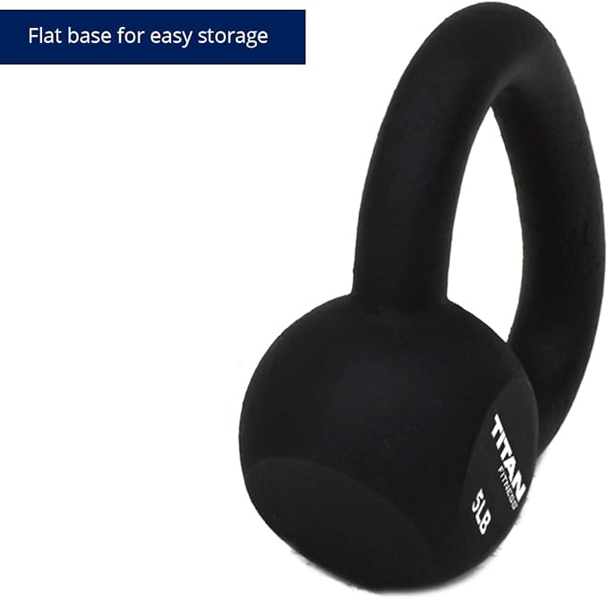 Titan Fitness Cast Iron Kettlebell 150 lb. Set 5 10 15 20 25 30 pounds