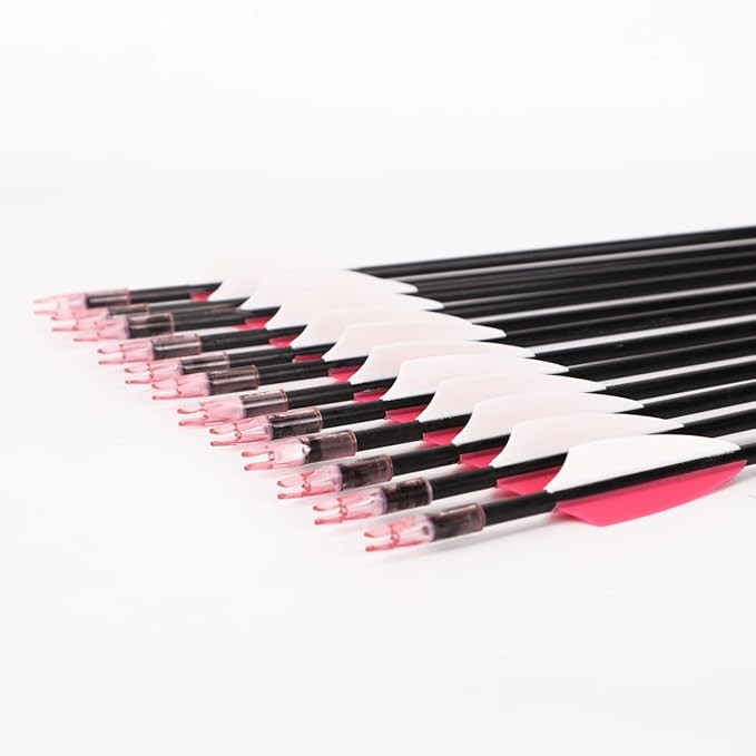 LWANO 31" Training Arrows-Archery Practice Target Arrows for Kids Youth or Beginners with Durable Shaft on Recurve Bow Compound Bow and Longbow