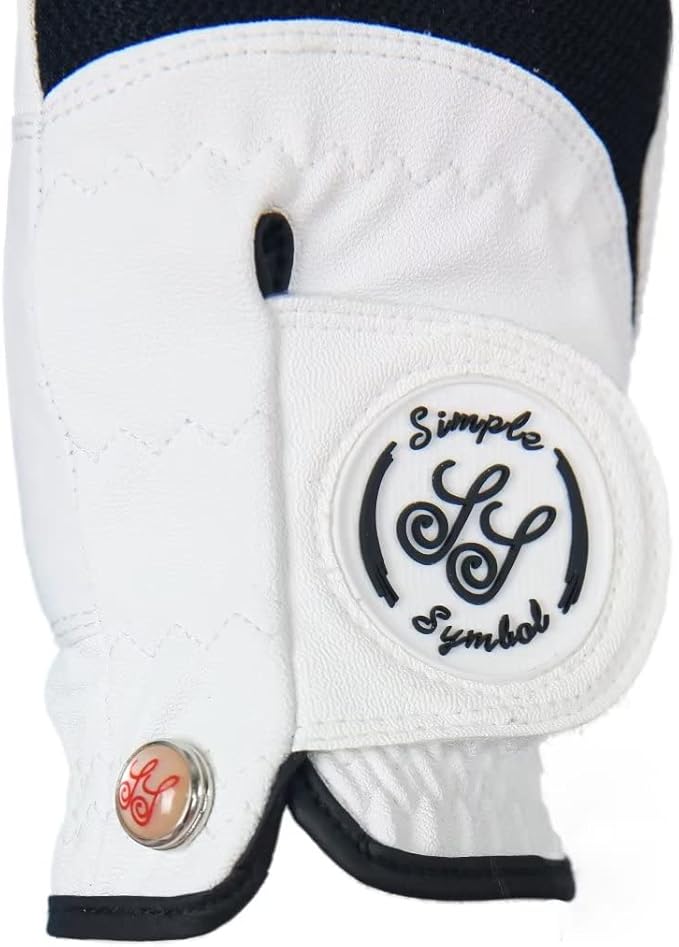 Men's Golf Glove Premium Synthetic Leather,Net Fabric,Stable Grip,Six Pack Value Left Hand Right Hand（Left is Wear on Left Hand,Right is Wear on Right Hand）