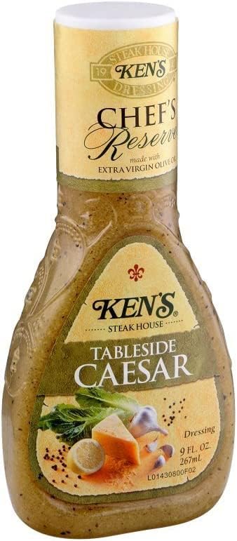Ken's Steak House Chef's Reserve Tableside Caesar Dressing 9 Ounce (Pack of 2)
