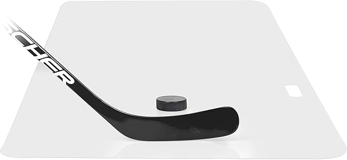 Shooting Pad 24” x 48” - Shoot Like on Real Ice - Practice Shooting, Stickhandling, Passing Skills on 8 sqft - Convenient Off-Ice Training - Easy to Carry - Synthetic Ice Mat