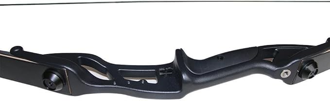 TOPARCHERY Archery 56" Takedown Hunting Recurve Bow Metal Riser Right Hand Black Longbow