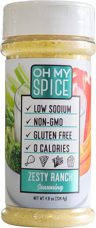 Popcorn Seasoning Ranch Seasoning Powder Mix - Gluten Free & Low Sodium Popcorn Flavoring Seasonings Ranch Powder Flavor. Healthy Movie Theater Dry Pop Corn Toppings. Pop Corn Salt Seasonings. 4oz