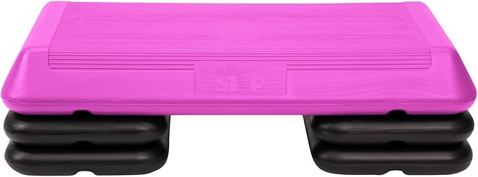 Freestyle STEP Exercise Step Platform, Circuit Size Stepper for Exercise at Home with 2 Risers