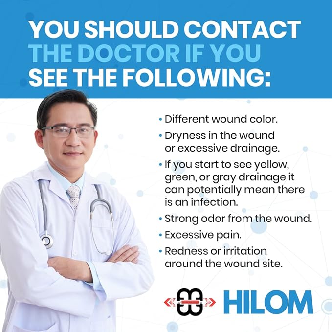 Hilom Silicone Foam Dressing with Adhesive Border 4 in x 10 in (10 Pack) Waterproof Dressing | Moist to Heavily Draining Wounds Including Pressure Ulcer, Burns, or Lacerations | Latex Free…