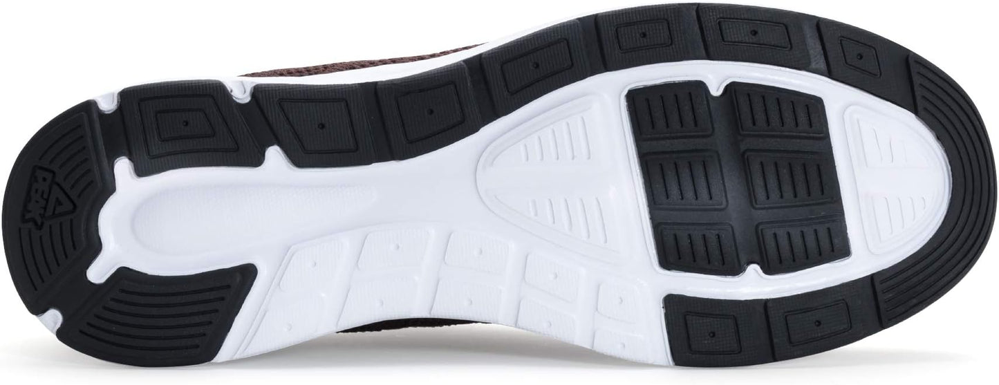 PEAK Mens Lightweight Walking Shoes Comfortable Slip On Sports Sneakers for Tennis, Gym, Running, Casual Workout