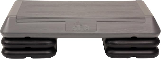 Freestyle STEP Exercise Step Platform, Circuit Size Stepper for Exercise at Home with 2 Risers