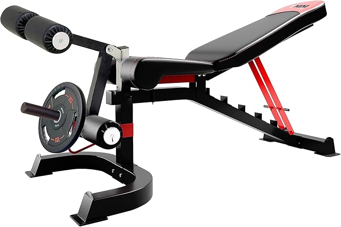 MiM USA Hercules 1001, The Commercial All in One Gym Machine w/ Leg Press, Adj Bench, Jammer Arms, Leg Extension & Complete Attachment