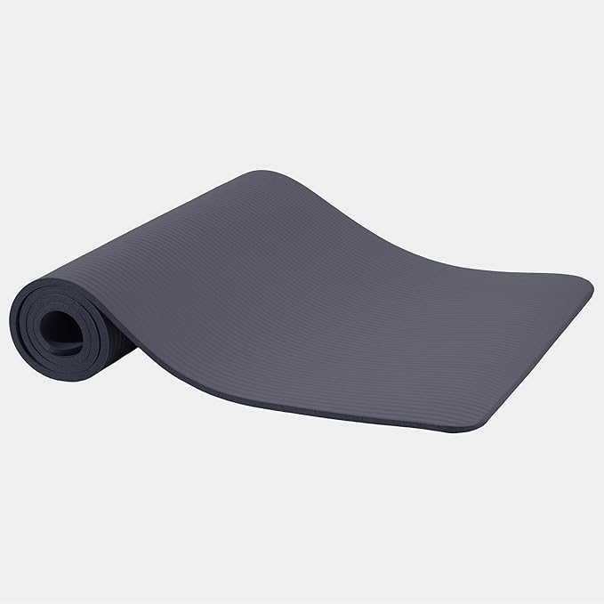 Yoga Mat, 1/2-Inch Extra Thick High Density Exercise Mat, Anti-Tear Exercise Yoga Mat with Carrying Strap, Suitable for Various Yoga Exercises