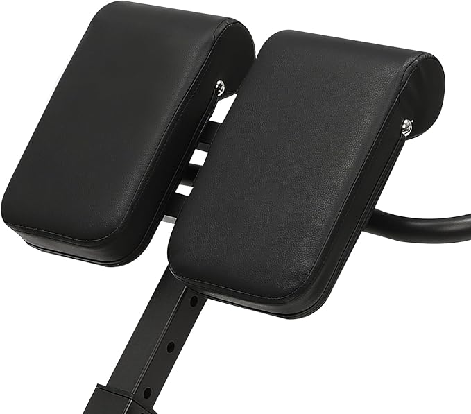 Roman Chair, Back Extension Sit up Bench, Multi-Functional Bench Foldable Flat, Hip Thrust Machine, 330 lbs Weight Capacity, Fitness Equipment for Home Workout, Gym
