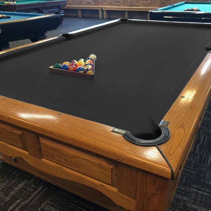 Boshen Worsted Blend Billiard Cloth Pool Table Felt Fast Speed for 7' 8' 9' Pool Table Pre Cut Bed & Rails