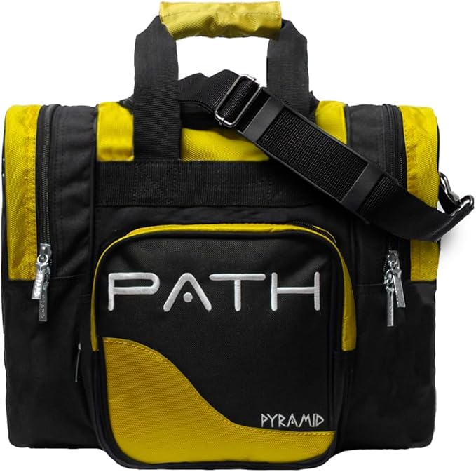 Pyramid Path Pro Deluxe Single Bowling Ball Tote - Holds One Ball, One Pair Shoes Up to Mens 15