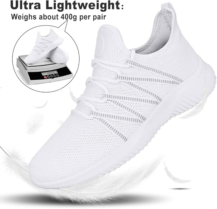 Feethit Mens Slip On Running Shoes Breathable Lightweight Comfortable Fashion Non Slip Sneakers for Men