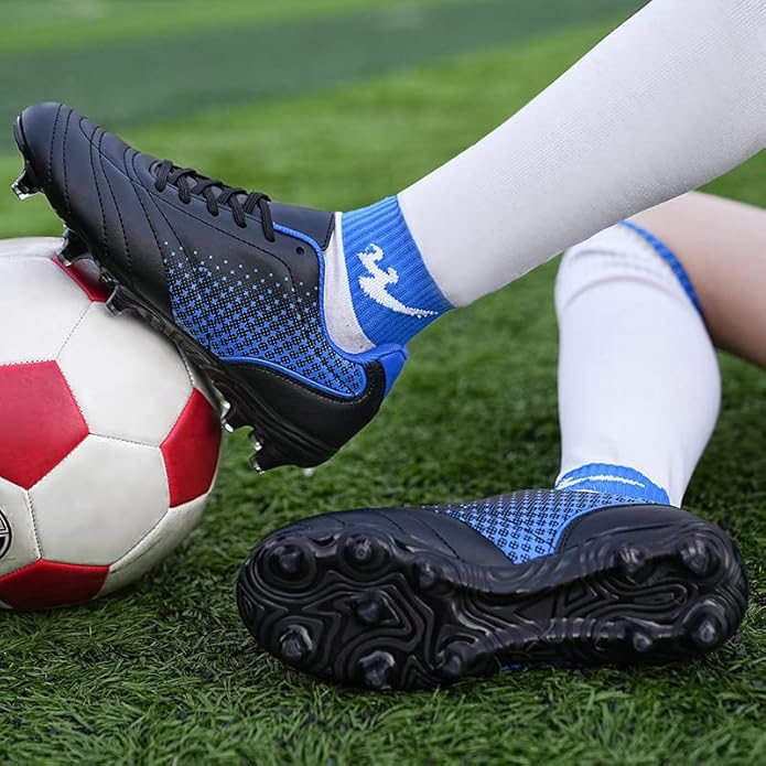 LIZRHA Soccer Shoes for Boys Girls Soccer Cleats Boys Girls Kids Athletic Outdoor Football Shoes Youth Football Cleats Outdoor & Indoor Soccer Shoes Lightweight, Running & Training for Students