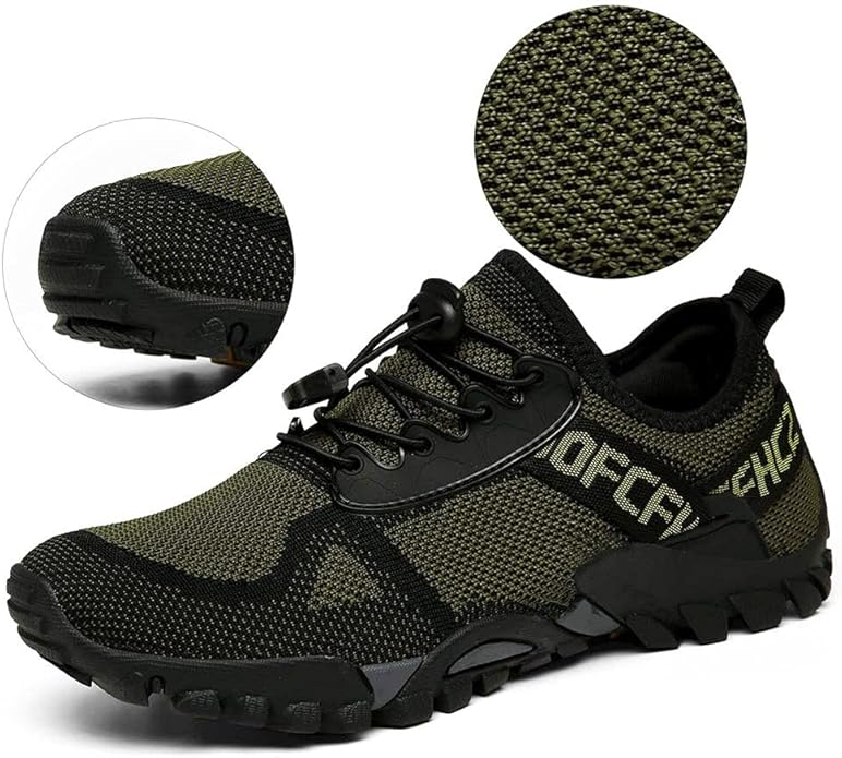 ABAO Hiking Shoes Men Women Outdoor Sports Shoes Non-Slip Breathable Sneakers Low Top Walking Shoes for Outdoor Trailing Trekking Walking Climbing Travel Lightweight