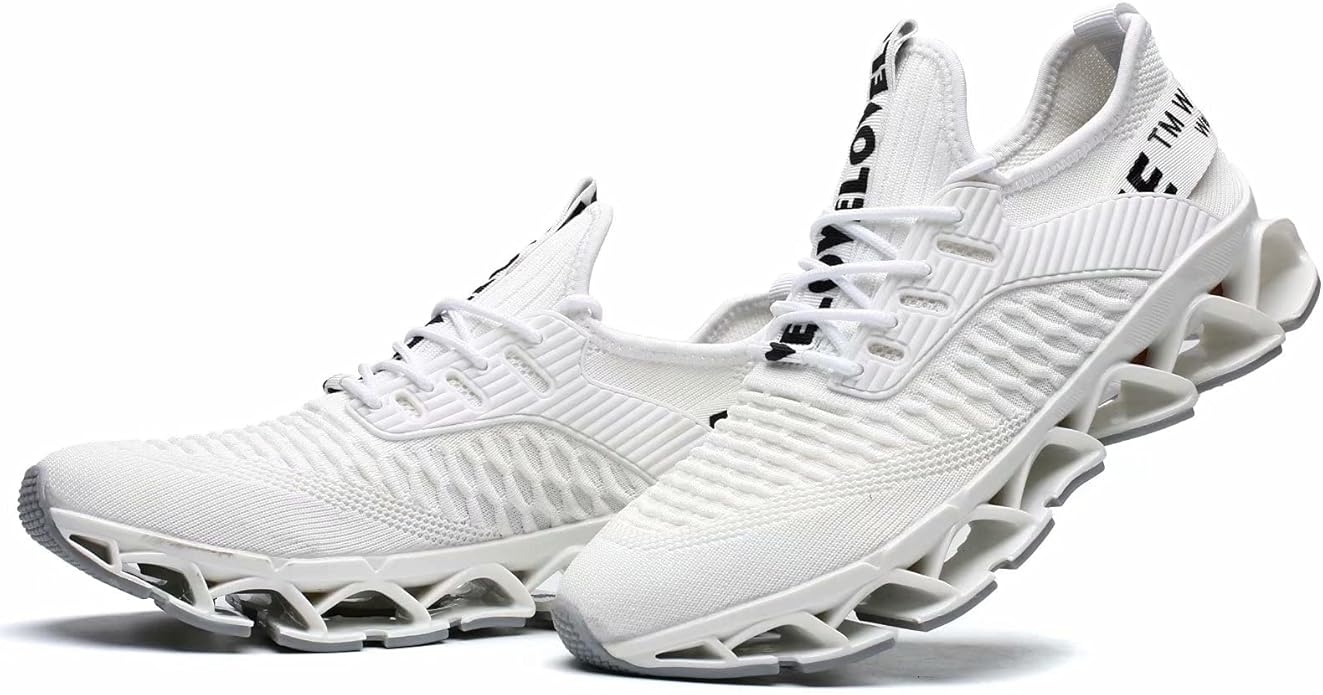 Men's Running Shoes Blade Tennis Walking Fashion Sneakers Breathable Non Slip Gym Sports Work Trainers
