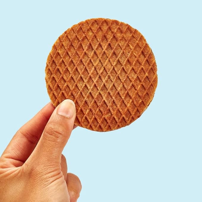 Rip Van Wafels Gluten-Free Stroopwafel - Dutch Caramel & Vanilla Stroopwafels Healthy Snacks Non-GMO Low Sugar (6g) Calorie, 12 Count