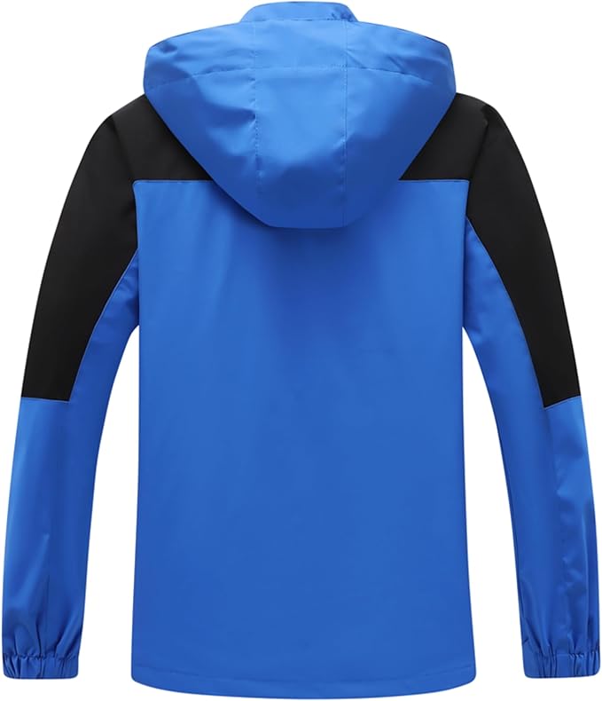 GIISAM Rain Jacket for Men, Mens Waterproof Raincoat Lightweight Rain Jackets Outdoor Rain Coat Windbreaker with Hood