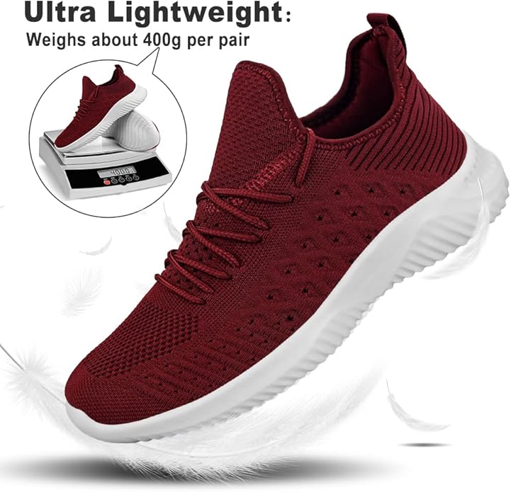 Feethit Mens Slip On Walking Shoes Lightweight Breathable Non Slip Running Shoes Comfortable Fashion Sneakers for Men