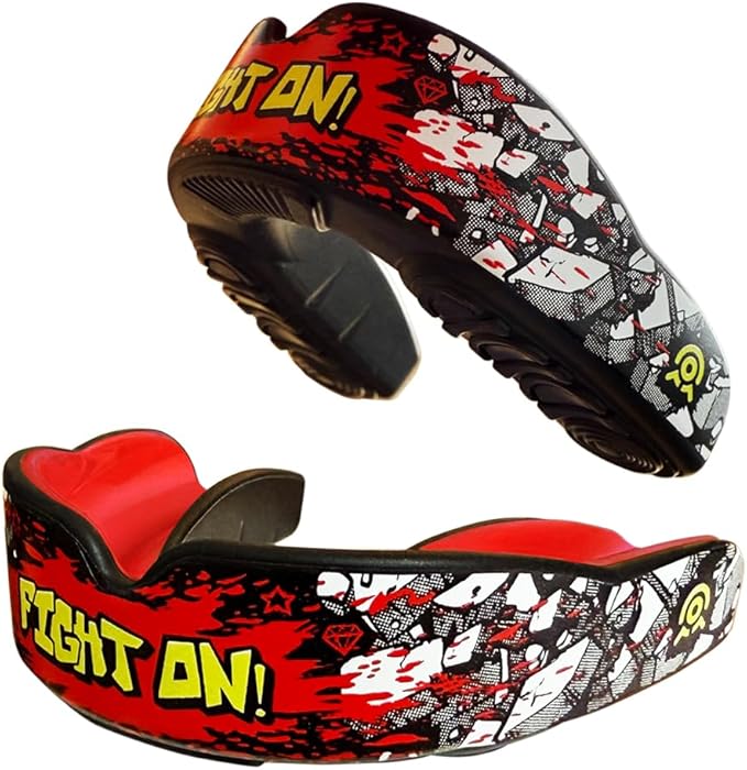 Boil and Bite Mouth Guard (Youth & Adult) DA Custom Fit Sport Mouthpiece for Football, Hockey, Rugby, Lacrosse,Boxing,MMA(Free Case Included!)